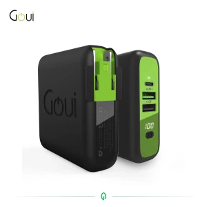 Goui Mbala Chargeur Sans Fil +Powerbank 8000 mAh Qi + Chargeur mural